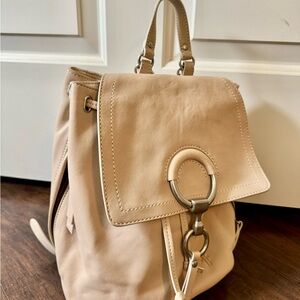 FRYE Tan Leather Backpack